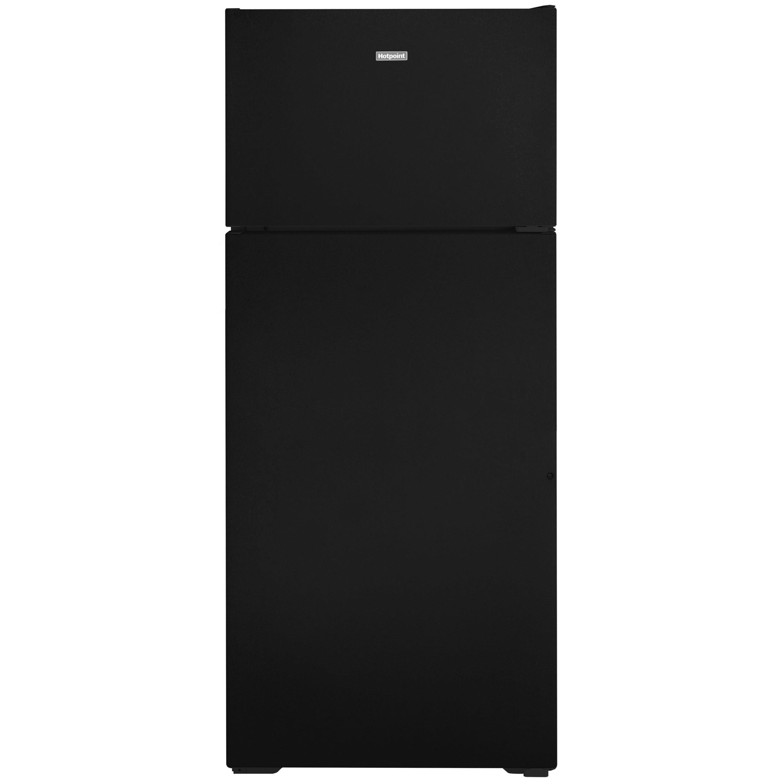 GE Appliances HPS18BTNRBB Hotpoint® 17.5 Cu. Ft. Recessed Handle TopFreezer Refrigerator